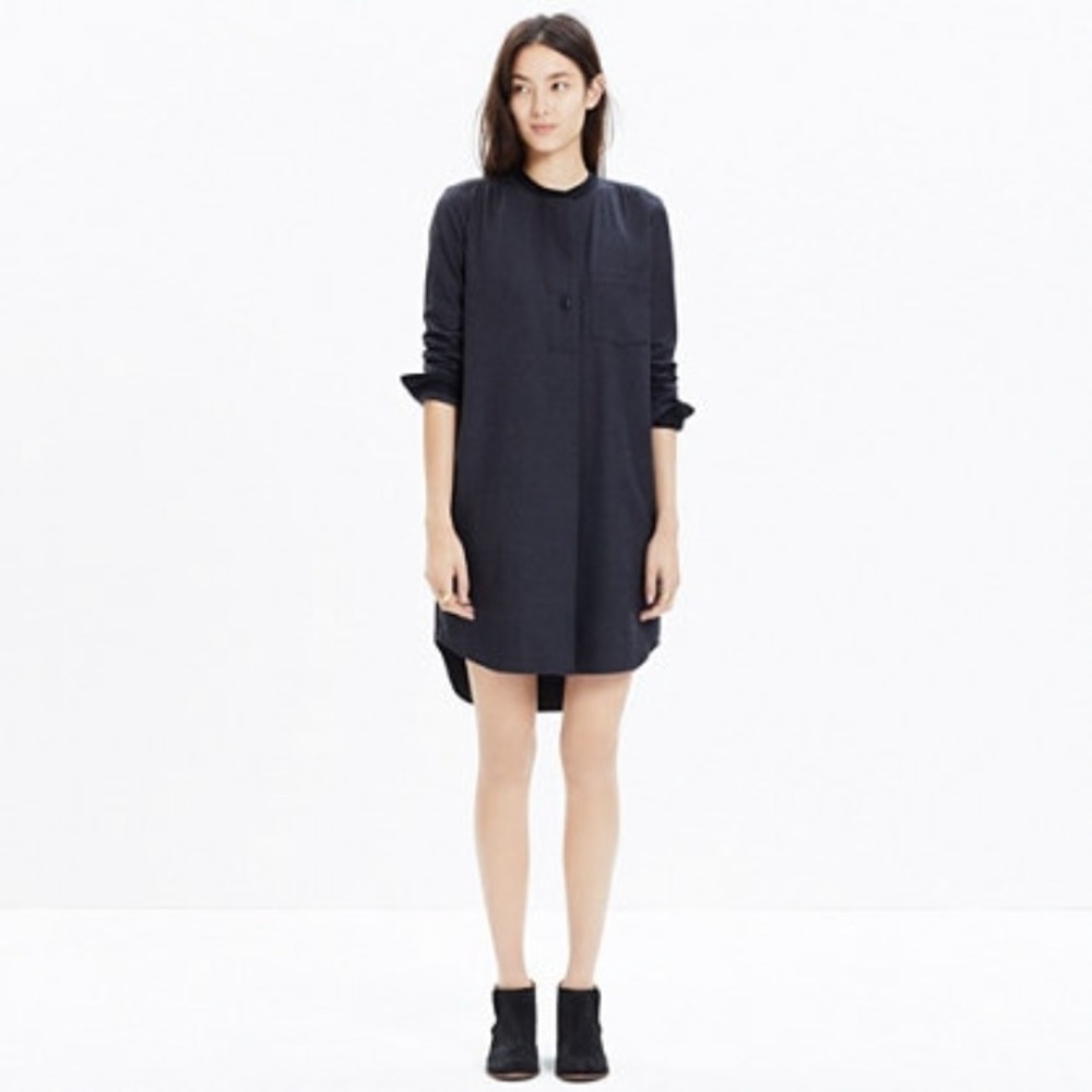 Madewell charcoal grey shirtdress - size XS